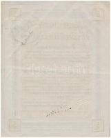 1923. "Baróti Szeszfinomitó-, Likőr- ás Rumgyár Részvénytársaság" öt darab részvényutalván...