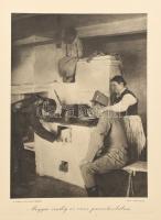 cca 1915 Érdekes Újság harctéri felvételei, 6 db fénynyomat, 17,5×24 cm + ismertető lap