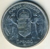 1930. 5P Ag "Horthy jobbra" T:3