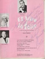 1968 Foiles Bergére századik évfordulós képes programfüzete, Michel Gyarmathy (1908-1996) a Folies B...