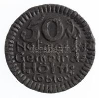 Német Birodalom / Höhr-Grenzhausen (Höhr bei Coblenz) 1921. 50pf fekete porcelán szükségpénz T:2 ph. German Empire / Höhr-Grenzhausen (Höhr bei Coblenz) 1921. 50 Pfennig black porcelain necessity coin C:XF edge error