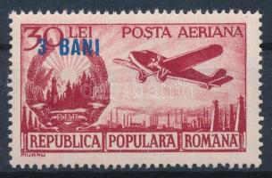 Overprinted aeroplane stamp, Felülnyomott repülő érték