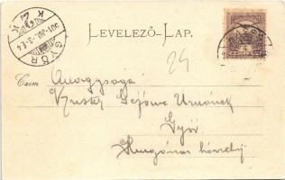 1901 Kassa, Kosice; Grand Hotel Schalkház Nagyszálló, díszterem, lépcsőház, belső, székesegyház / ho...