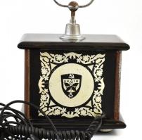 1983 Retró szovjet tárcsázós telefon, "Kijev" címerrel, rozsdás, kopottas állapotban, 20x1...