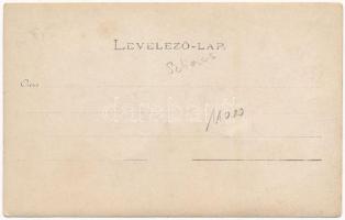 Szliács, Sliac; Badedirection / Fürdőigazgatóság, Buda szálloda, üzlet, lovaskocsi / spa directorate...