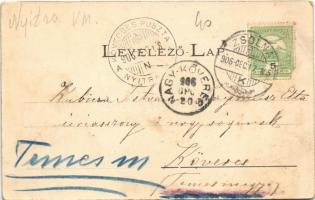 1906 Vrátna, Vágvölgy, fűrésztelep, fatelep. Wertheim Zsigmond kiadása / Das Waagtal / Povazie / Váh...