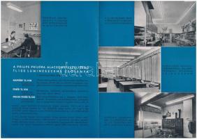 Philips "Philora" alacsony feszültségű lumineszcens csőlámpa reklámja, ismertető szórólap