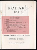 1929 Kodak, Kodak Limited budapesti fiókja, ismertető prospektus, illusztrált, 64p