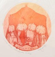  Zsófia: 3 db erotikus rézkarc. Színezett rézkarc. Jelzett, sorszámozott művészpéldányok 25-ös soroz...