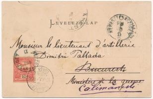 1906 Szebenjuharos, Hohe Rinne, Paltinis; gyógyház. Ritka erdélyi hotelposta! / Kurhaus auf der Hohe...