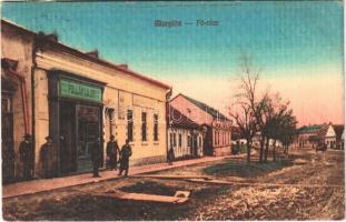 1912 Margitta, Marghita; Fő utca, Pollák Lajos üzlete és saját kiadása / main street, publishers shop