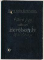 1926 Bp., Félárú jegy váltására jogosító fényképes MÁV igazolvány