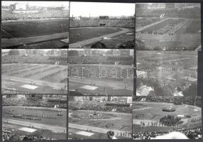 1953. augusztus 20. Budapest, Népstadion megnyitója és az első meccs (Honvéd-Moszkva), 24 db fotó, 9×13 cm