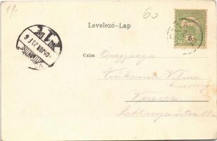 1905 Detta, Ghedu, Deta; Jäger Péter Aggok otthona télen. Ballon kiadása / nursing home in winter. A...