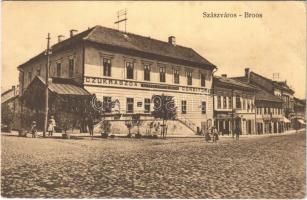 1911 Szászváros, Broos, Orastie; Eisenburger kávéház és cukrászda, Oprean Aurél üzlete / café, confectionery, shop (EB)