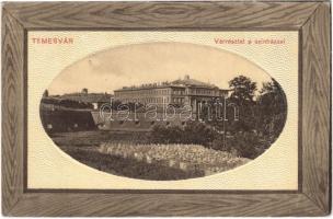 1910 Temesvár, Timisoara; Vár részlet a színházzal / castle, theatre (EK)