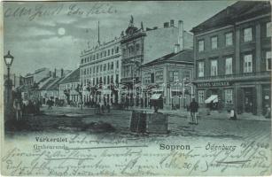 1900 Sopron, Várkerület, Lederer testvérek üzlete (EK)