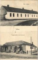 1912 Bihar, Bihor; Református iskola, Fogyasztási szövetkezet üzlete / Calvinist school, cooperative shop (fl)