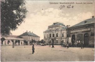 1914 Mezőberény, Kossuth tér, Községháza, Herzberger Dániel üzlete (r)