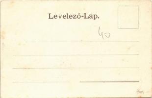 Kisvárda, Flórián tér, templomok, Kiss és Kertész üzlete. Berger J. és Társa kiadása (fl)