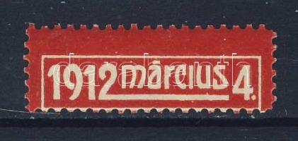 1912 Politikai szövegbélyeg az 1912 márc. 4.-ei általános választásokra, Ritka!