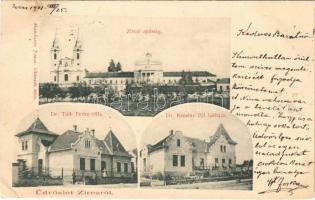 1901 Zirc, Zirci apátság, Dr. Tóth Endre villa, Dr. Kemény Pál lakháza. Mandausz János kiadása (EB)
