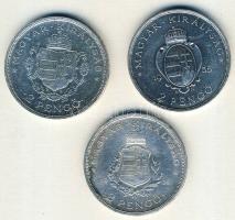 1935-36. 2P Ag 3klf "Liszt, Rákóczi, Pázmány" sor T:2,2/3