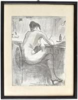 Colli jelzéssel: Női akt. Ceruza, papír. Jelzett, Üvegezett keretben. 22x15 cm