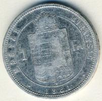 1881. 1Ft Ag T:3 kis ph.