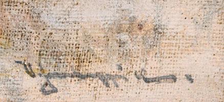 Sashegyi Kálmán, Vodicai (1886-1940): Vadász kutyájával. Olaj, vászon, jelzett. Sérült, dekoratív hi...