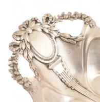 Argentor ezüstözött alpakka szecessziós tálca 34x18 cm