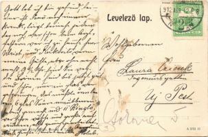 1912 Budapest XII. Villa Holub. Istenhegyi út 11. Kunstanstalt Alois Holub, Tulajdonos és kiadó leve...