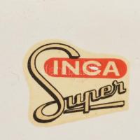 Retro Inga Super konyhai mérleg, dupla fém tálcával, nem lehet pontosan nullára beállítani, 17,5x21 ...