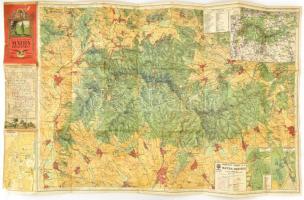 1933 Kirándulók térképe 6/a.: Mátra, 1:50000, Magyar Királyi Állami Térképészet, szakadásokkal, 61×87 cm