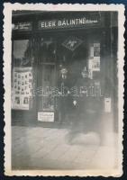 cca 1940 Elek Bálintné fotóműterme (Agfa, Mimosa), fotó, 8,5×6 cm