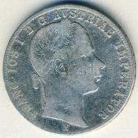 Ausztria/magyar verdejel 1861E 1Fl Ag T:3/3-