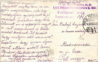 1915 Konzert im Schützengraben / WWI Austro-Hungarian K.u.K. military art postcard, music concert in...