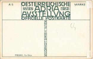 1913 Piran, Pirano; Ca Dóro. Oesterreichische Adria Ausstellung Wien Officielle Postkarte A5. Kiloph...
