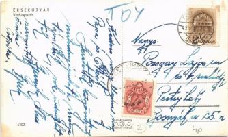 1942 Érsekújvár, Nové Zamky; Vízduzzasztó / dam + Portó