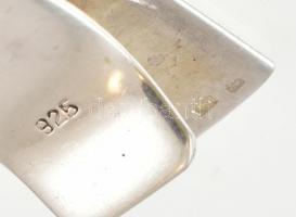 Ezüst(Ag) pénzcsipesz. Jelzett, h: 5 cm, nettó: 15,4 g