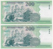 2006. 200Ft "FA 8848103" + 200Ft "FB 7780515" T:II,III