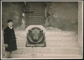 cca 1930 Budapest, Zugliget, Disznófő-forrás, fotó, 12×17 cm