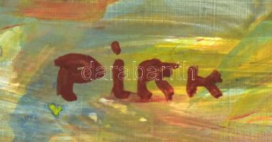 Pirk jelzéssel: Táj. Olaj, papír. 35,5×48 cm