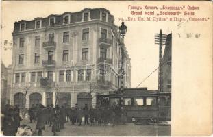 1928 Sofia, Sophia, Sofiya; Grand Hotel Boulevard, tram stop (fa)