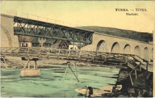 1914 Turka, Viadukt / railway bridge, viaduct (EK)