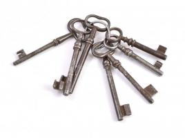 7 db régi kulcs, h: 8,5 cm - 11 cm
