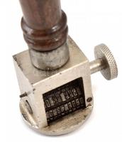 Tábori posta bélyegző, jó állapotban, h: 13 cm