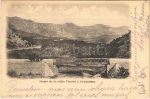 Crikvenica, Cirkvenica, Cirquenizze; Entrée de la vallée Vinodol / entry to the Vinodol valley, bridge