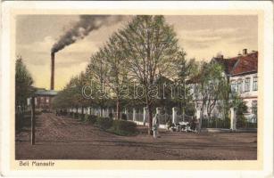 1930 Pélmonostor, Beli Manastir; utcai árusok, gyár / street vendors, factory (EB)