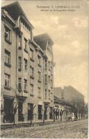 1912 Budapest II. Németh és Czimeg féle ikerház, Brychta Ferenc üzlete. Lövőház utca 11-13. (EK)